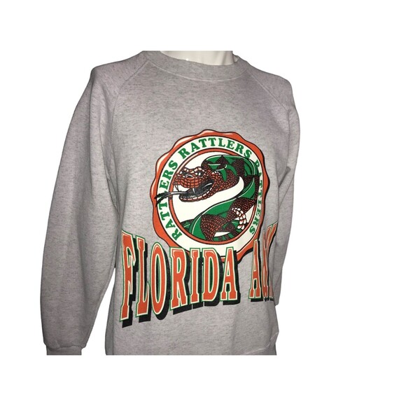 Florida A&M University Vintage 90s FAMU Sweatshirt Made In USA - Large Rare - Picture 3 of 15